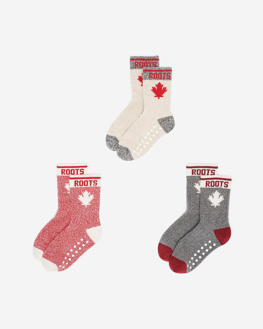 paquete de 3 calcetines de arce para bebés y niños pequeños