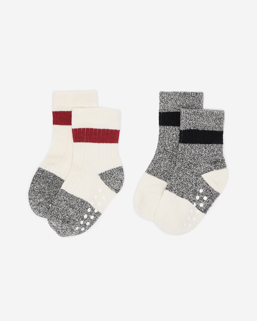 paquete de 2 calcetines de estilo de vida de cabina para bebés y niños pequeños