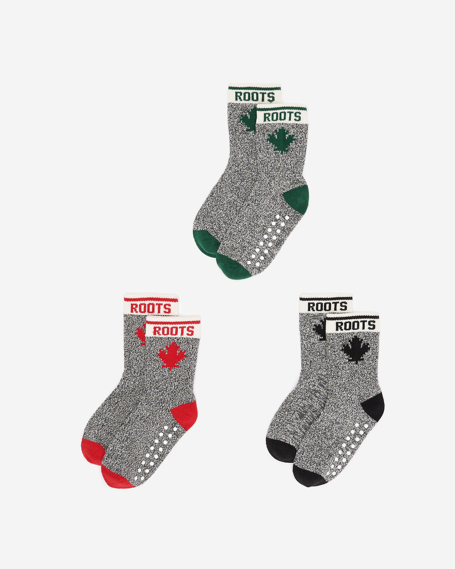 paquete de 3 calcetines de arce para bebés y niños pequeños
