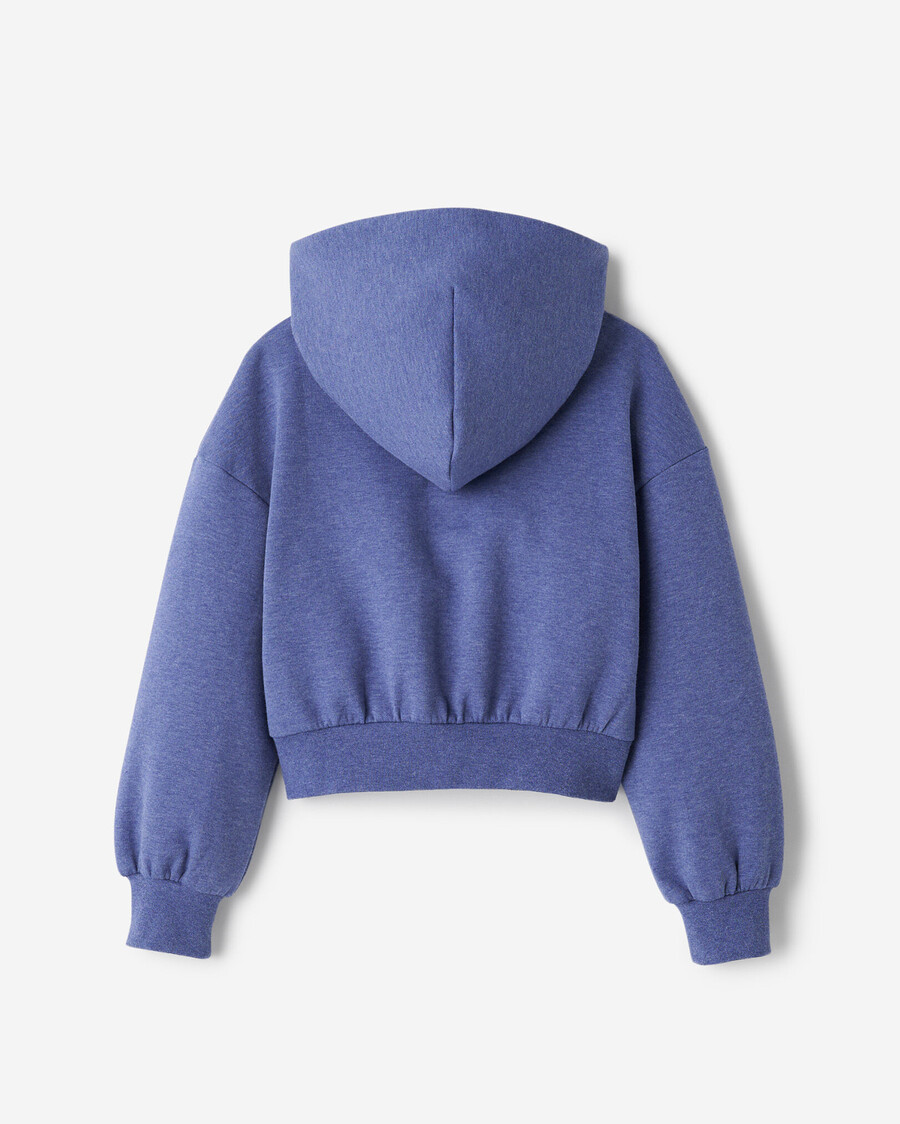 sudadera con capucha y cremallera activa para niñas