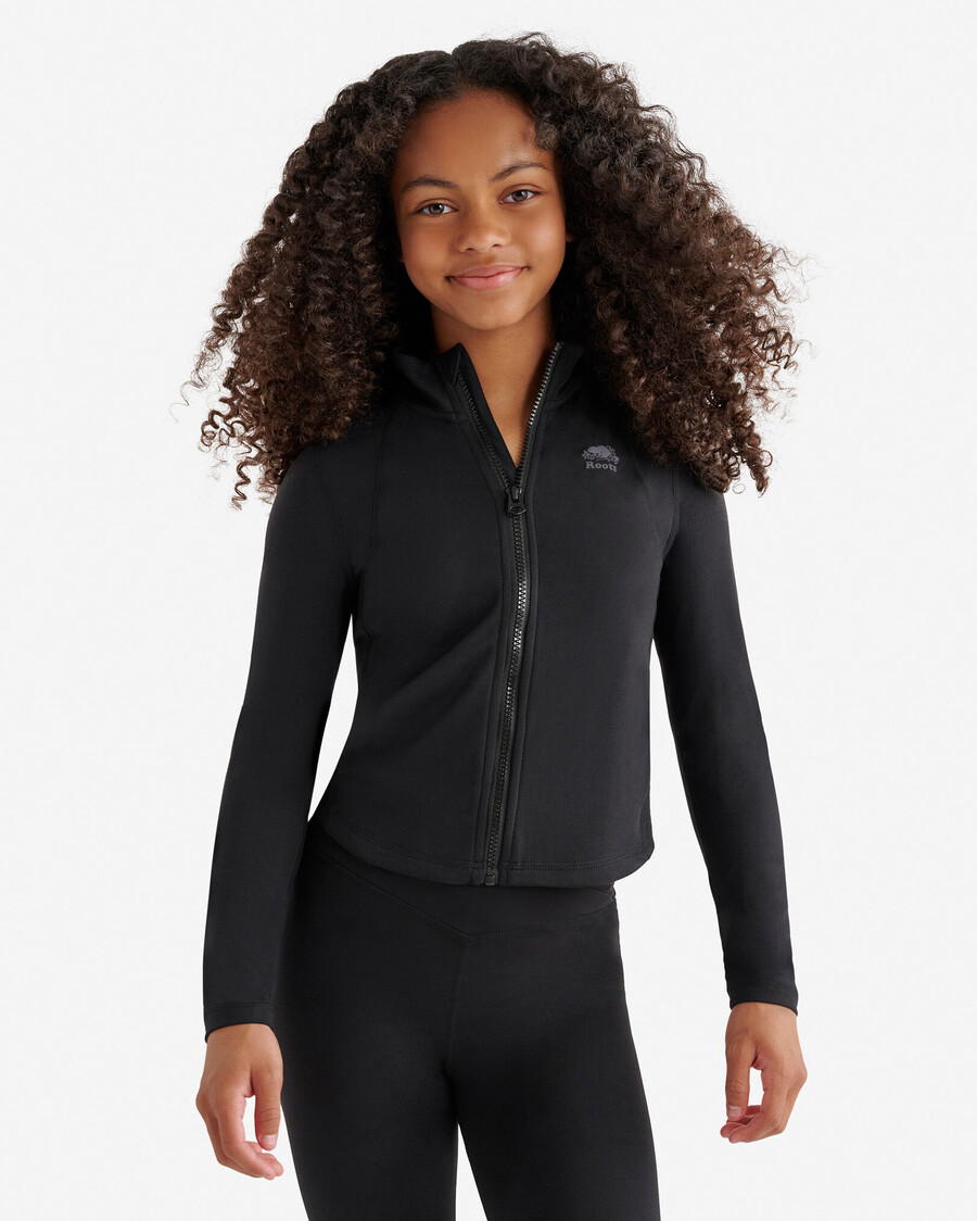 chaqueta deportiva ajustada para niña