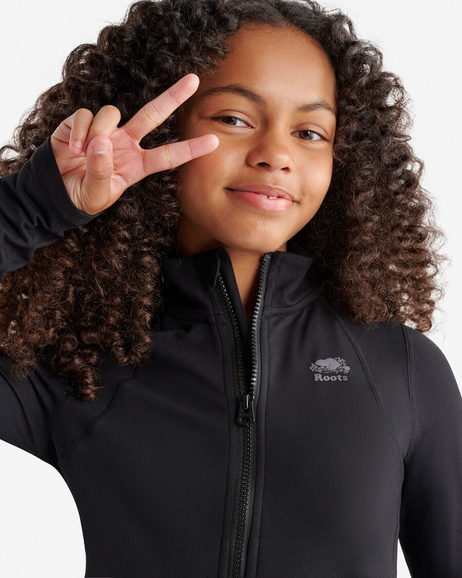 chaqueta deportiva ajustada para niña