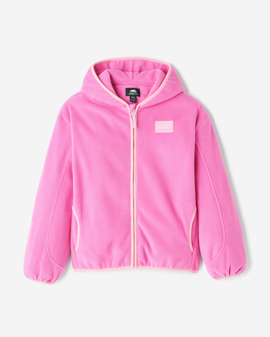 sudadera con capucha y cremallera completa de microfibra activa para niños