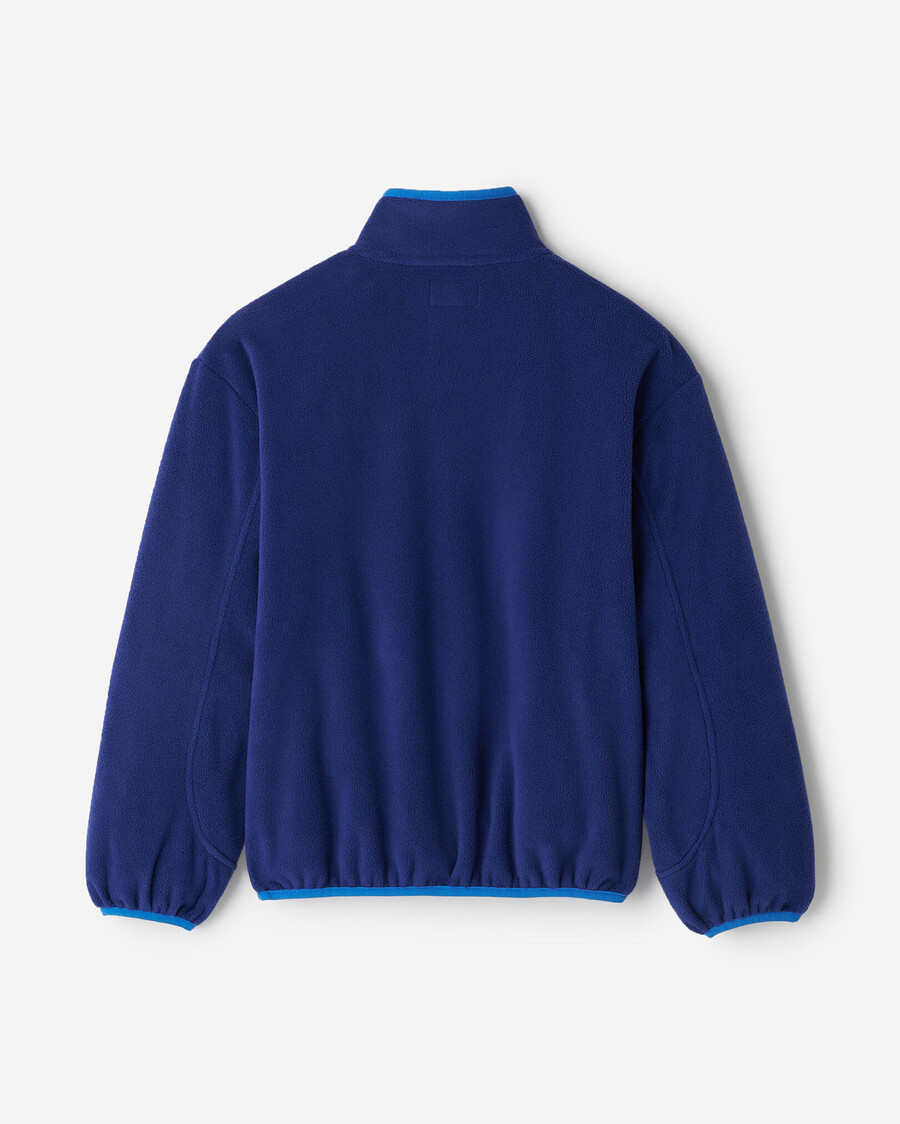 chaqueta de microfibra activa para niños con media cremallera