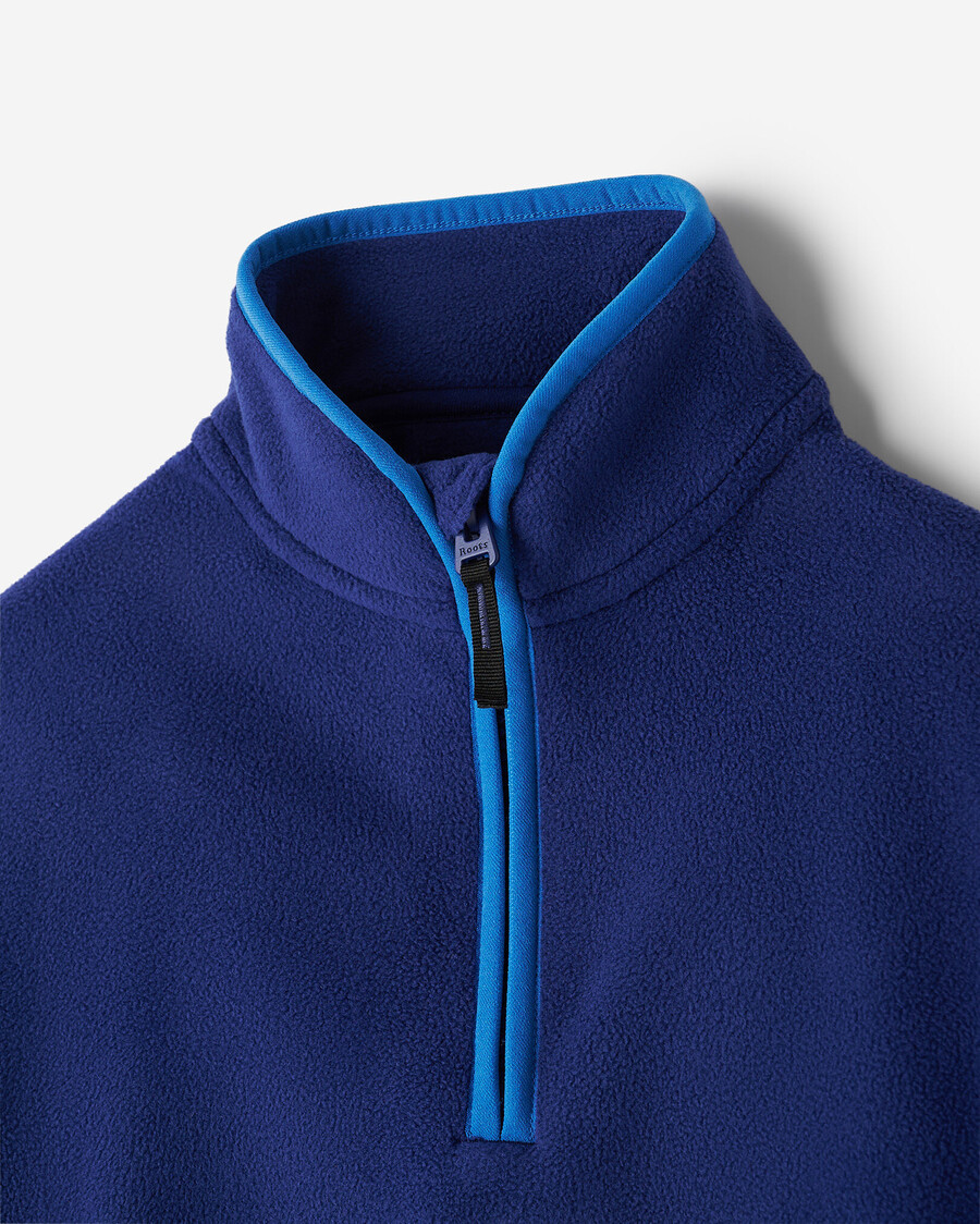 chaqueta de microfibra activa para niños con media cremallera