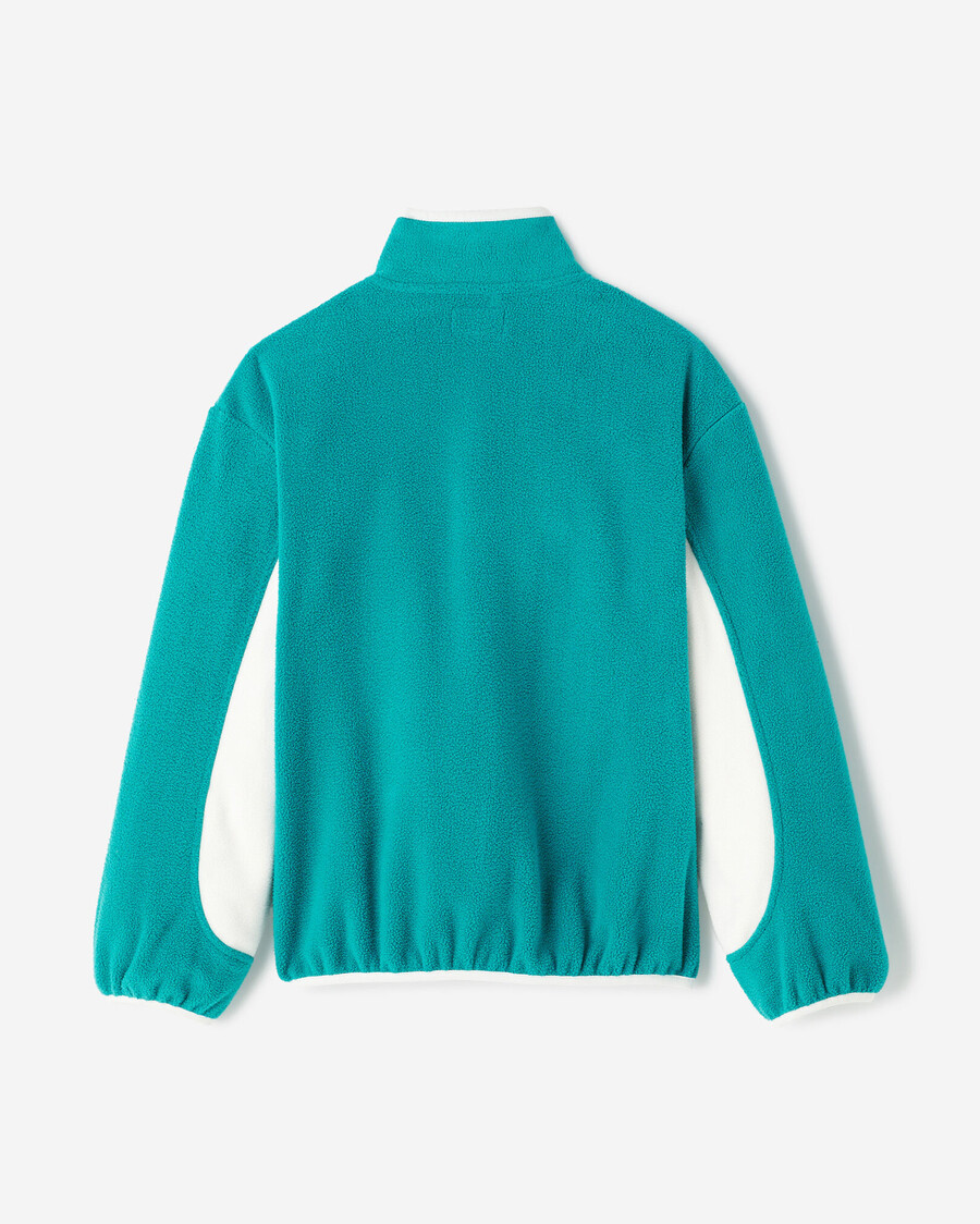 chaqueta de microfibra activa para niños con media cremallera