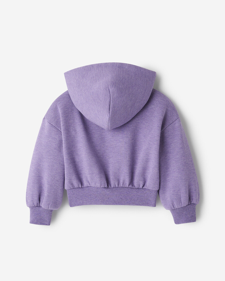 sudadera con capucha y cremallera activa para niñas pequeñas