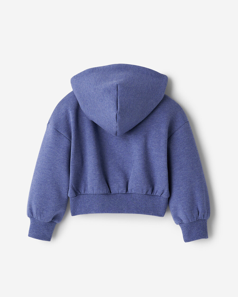 sudadera con capucha y cremallera activa para niñas pequeñas