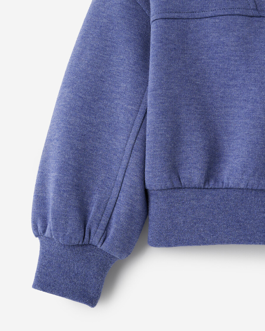 sudadera con capucha y cremallera activa para niñas pequeñas