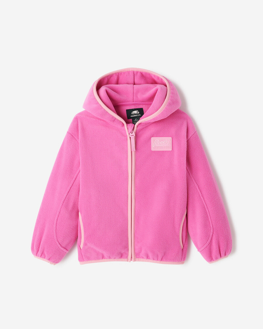 sudadera con capucha y cremallera completa de microfibra activa para niños pequeños