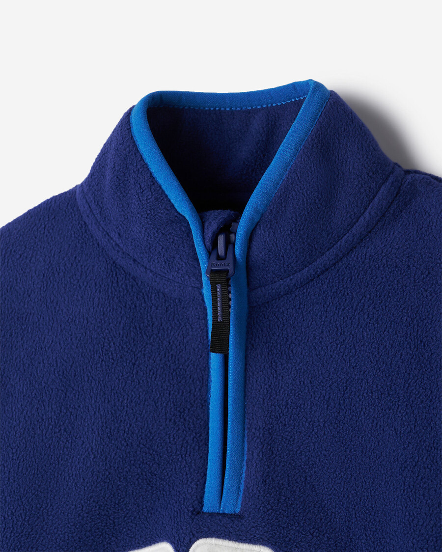 chaqueta deportiva de microfibra para niños pequeños con media cremallera