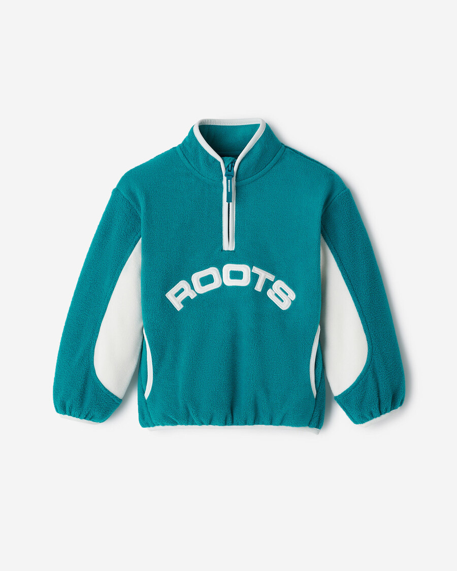 chaqueta deportiva de microfibra para niños pequeños con media cremallera