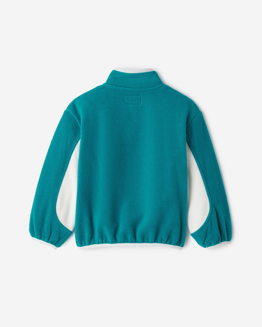 chaqueta deportiva de microfibra para niños pequeños con media cremallera