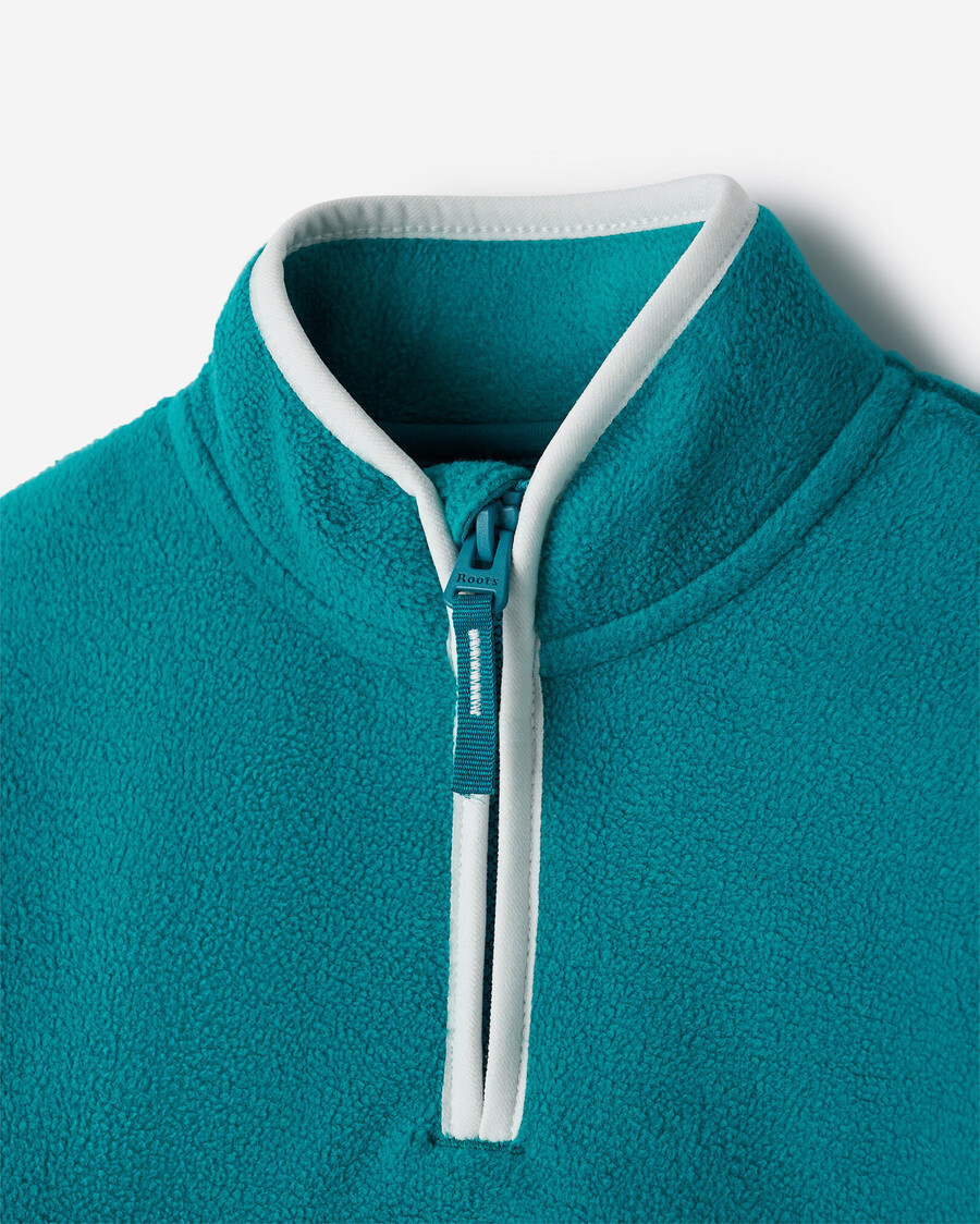 chaqueta deportiva de microfibra para niños pequeños con media cremallera