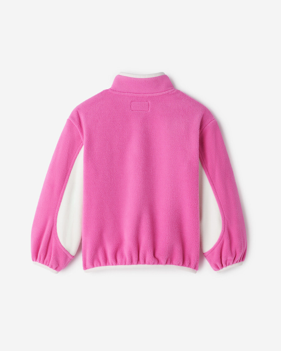 chaqueta deportiva de microfibra para niños pequeños con media cremallera