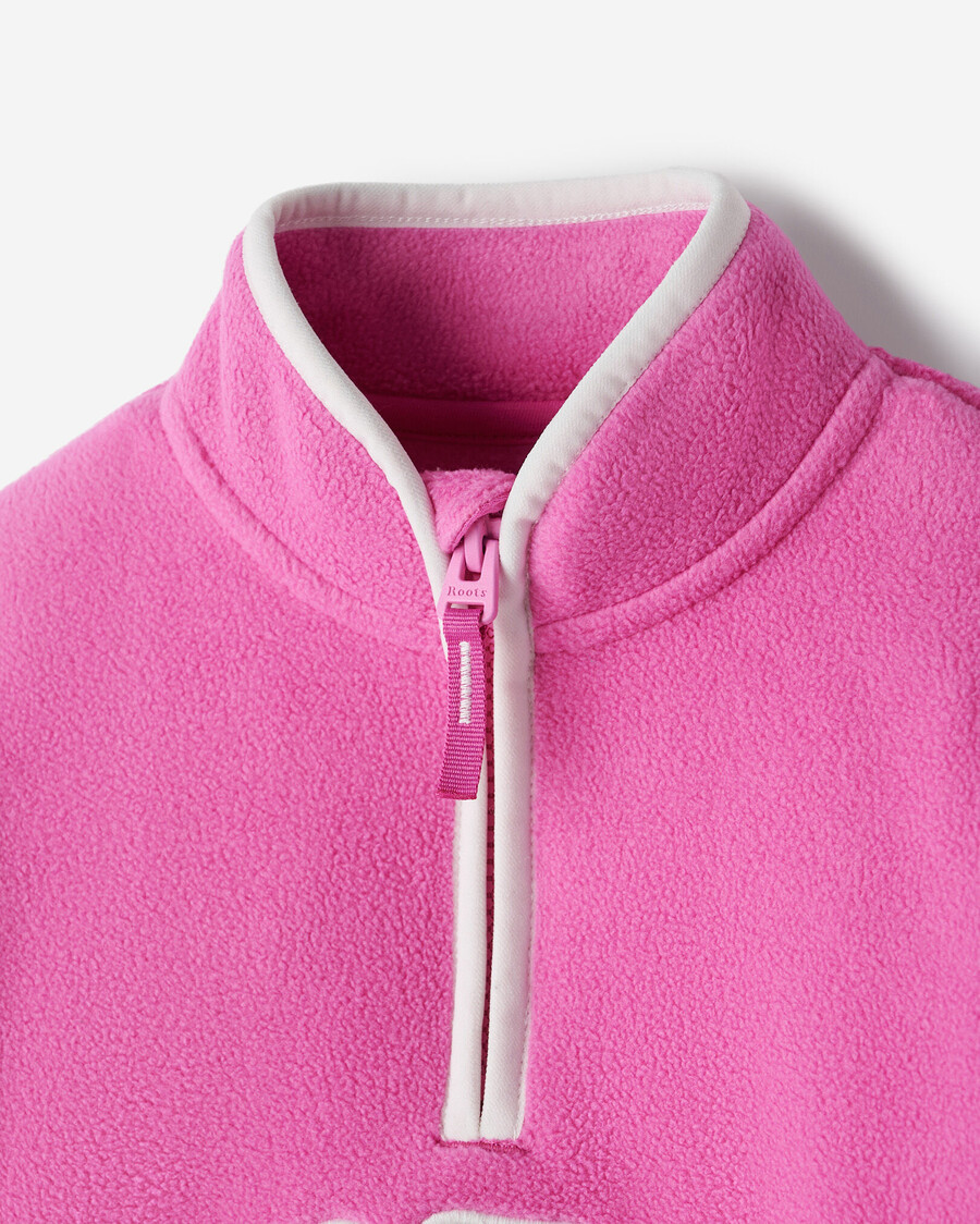chaqueta deportiva de microfibra para niños pequeños con media cremallera