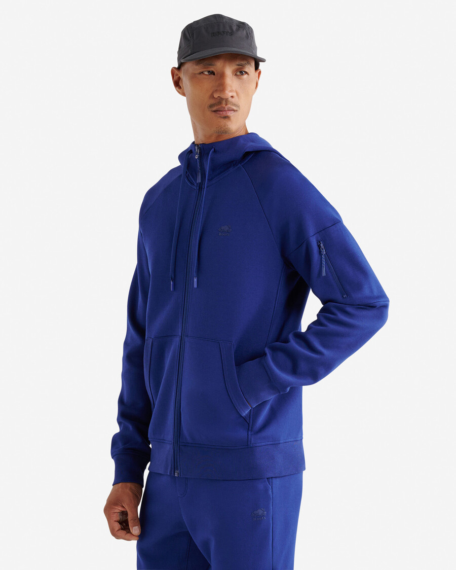 sudadera con capucha y cremallera completa recover interlock