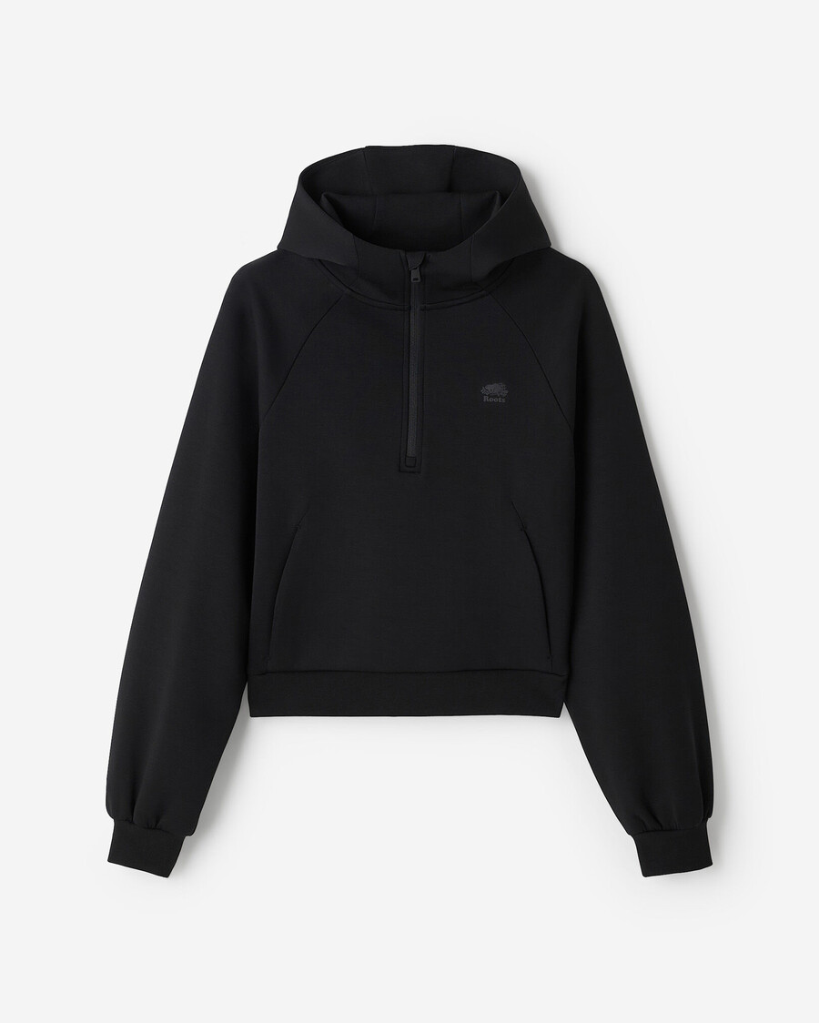 sudadera con capucha y media cremallera roam