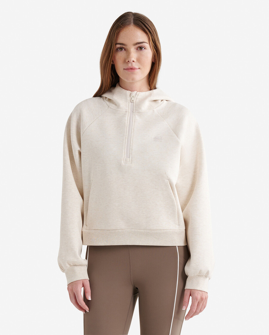 sudadera con capucha y media cremallera roam