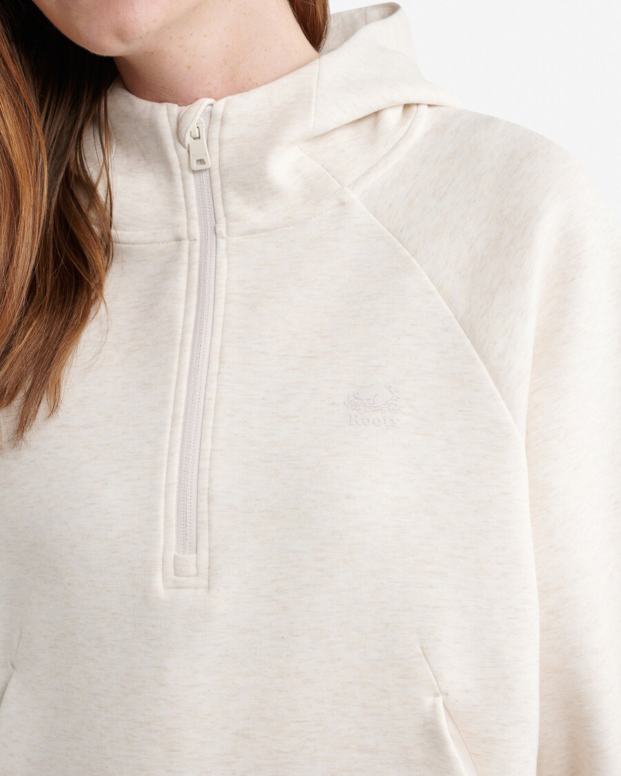 sudadera con capucha y media cremallera roam