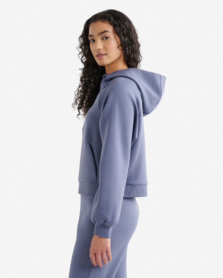 sudadera con capucha y media cremallera roam