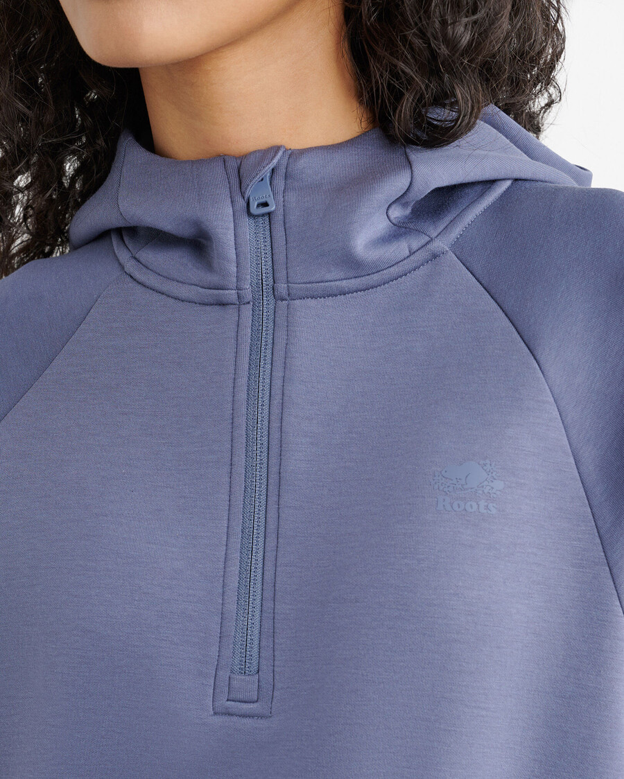 sudadera con capucha y media cremallera roam