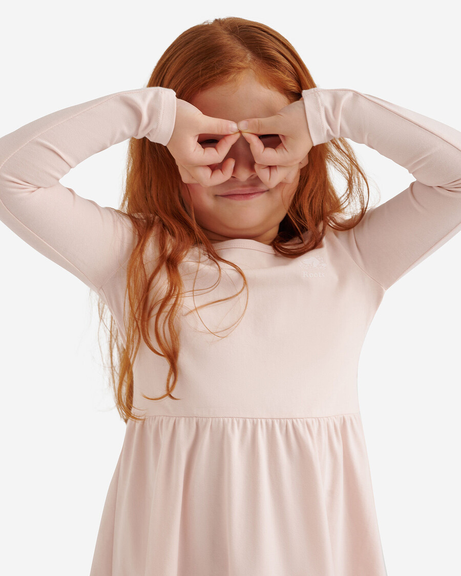 vestido elástico fácil para niñas