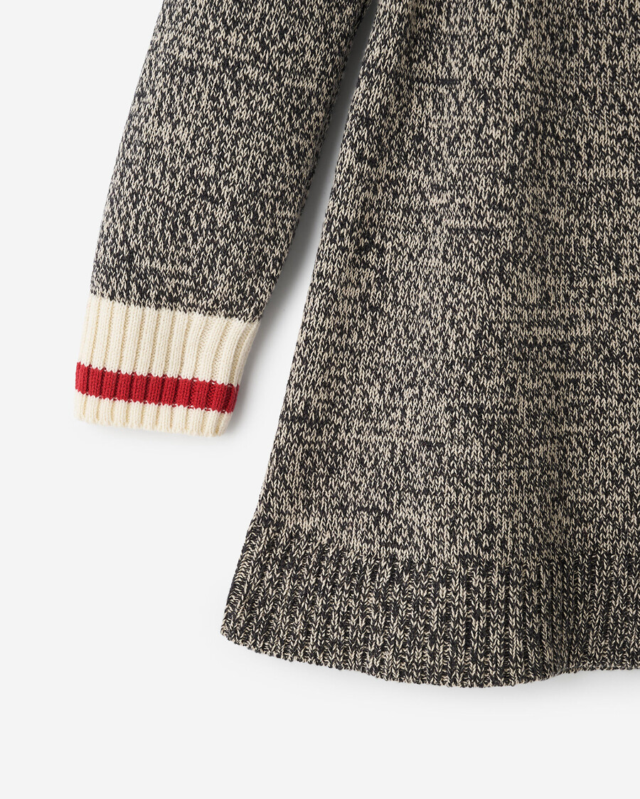 vestido tipo suéter fair isle con diseño de cabaña para niñas pequeñas