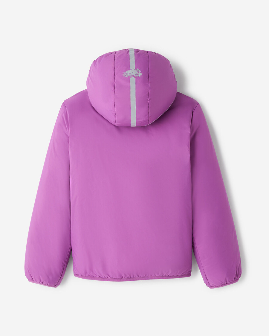 chaqueta polar reversible de piel de oveja para niños