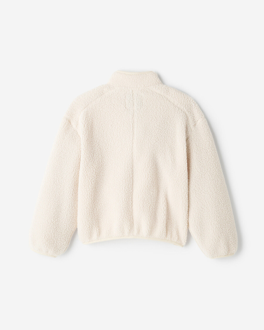 chaqueta polar de piel de oveja alta para niños