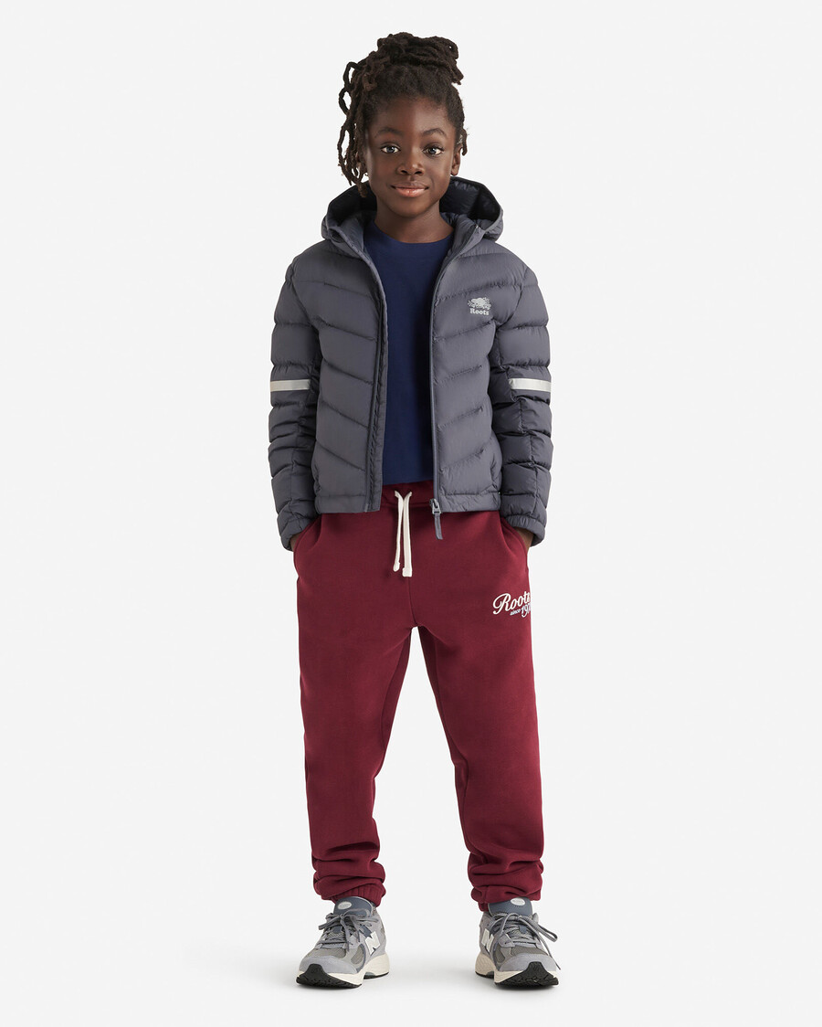 chaqueta plegable de plumón roots para niños