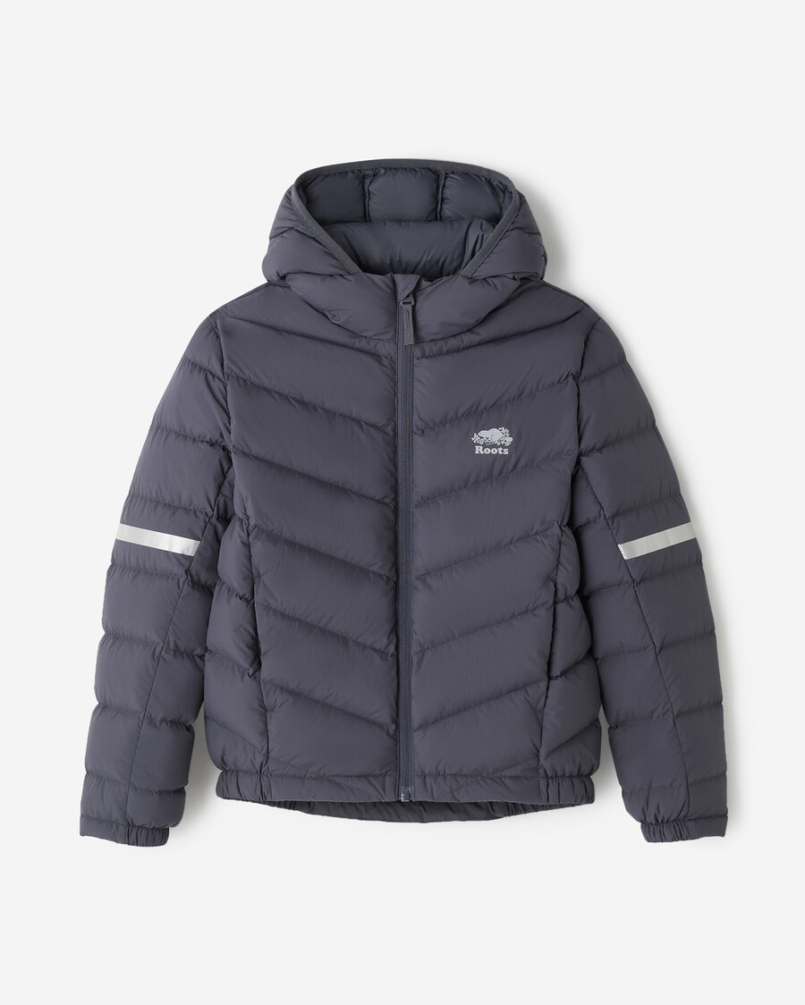 chaqueta plegable de plumón roots para niños