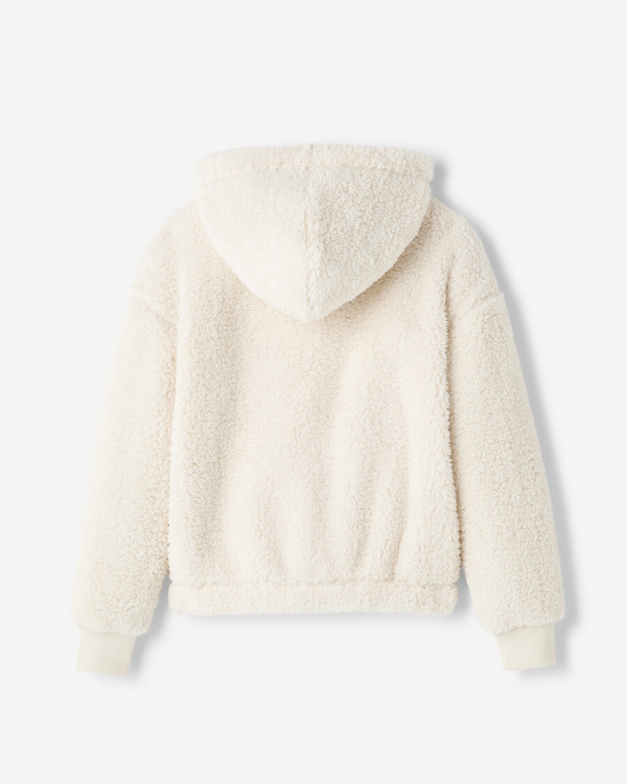 sudadera con capucha y cremallera completa de lana de oveja creekside para niños