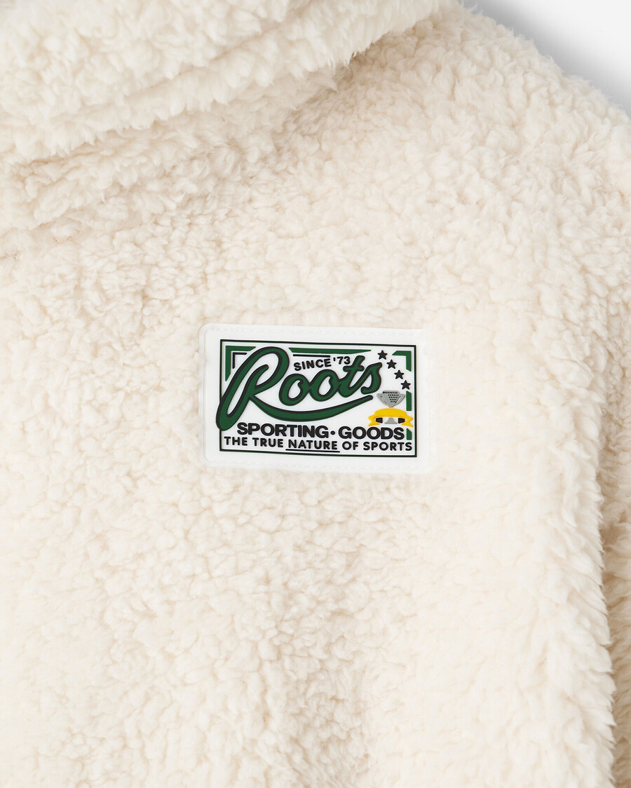 sudadera con capucha y cremallera completa de lana de oveja creekside para niños
