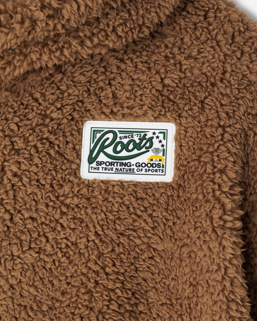 sudadera con capucha y cremallera completa de lana de oveja creekside para niños