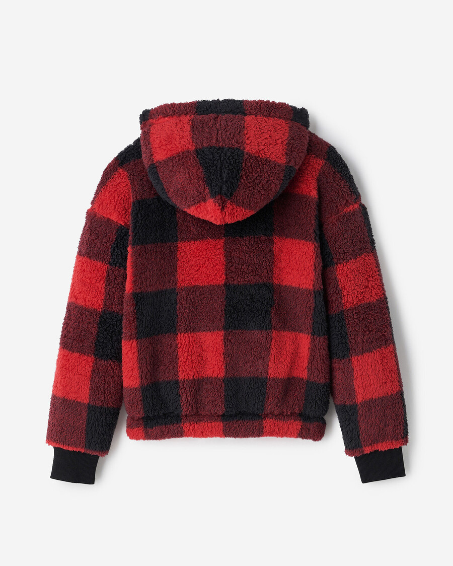 sudadera con capucha y cremallera completa de lana de oveja creekside para niños