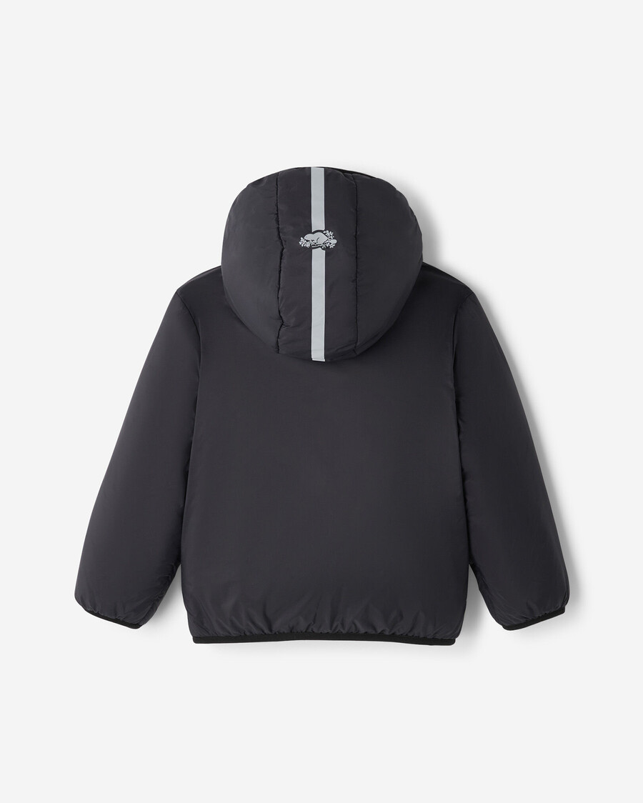 chaqueta polar reversible de piel de oveja para niños pequeños