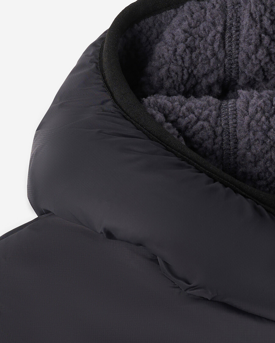 chaqueta polar reversible de piel de oveja para niños pequeños