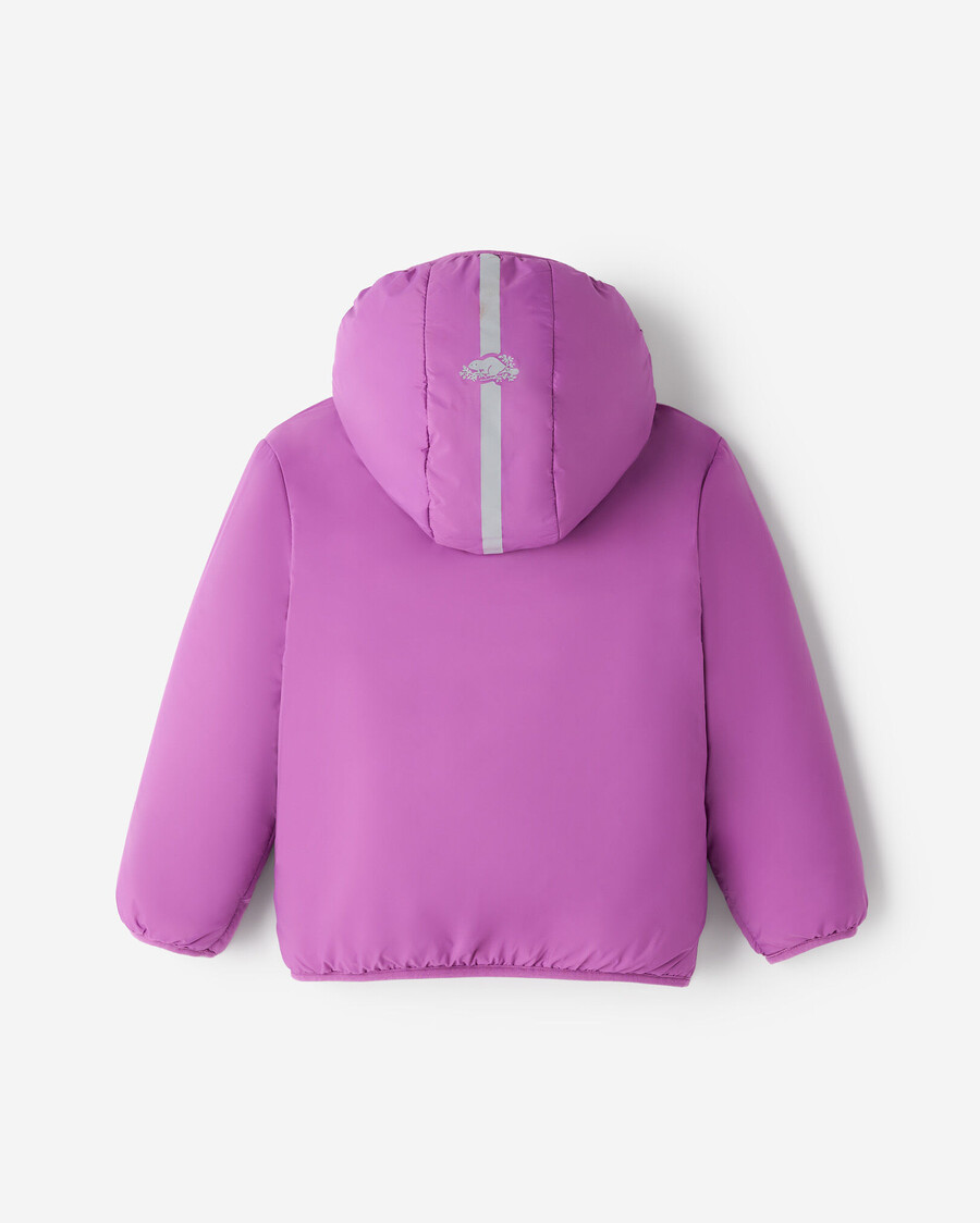 chaqueta polar reversible de piel de oveja para niños pequeños