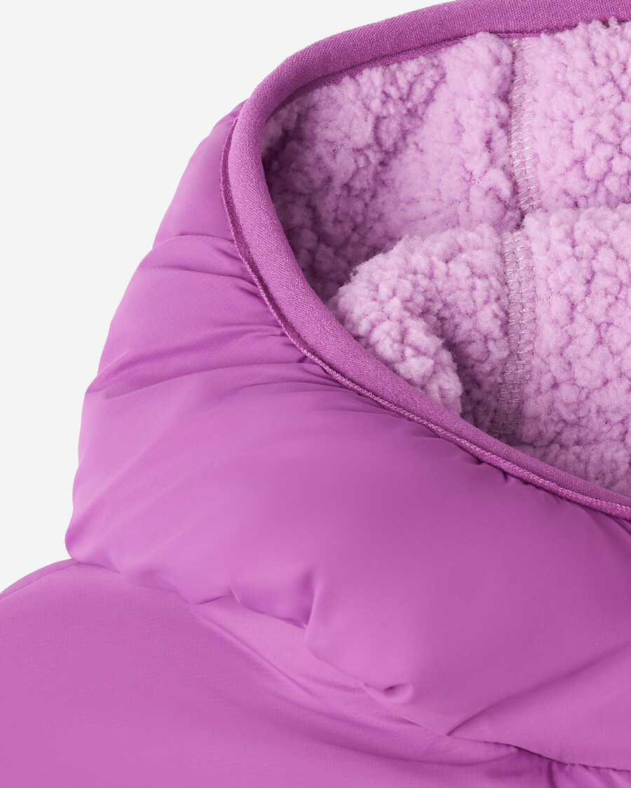 chaqueta polar reversible de piel de oveja para niños pequeños