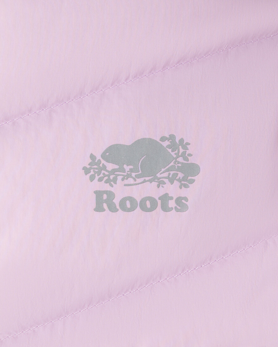 chaqueta plegable de plumón roots para niños pequeños