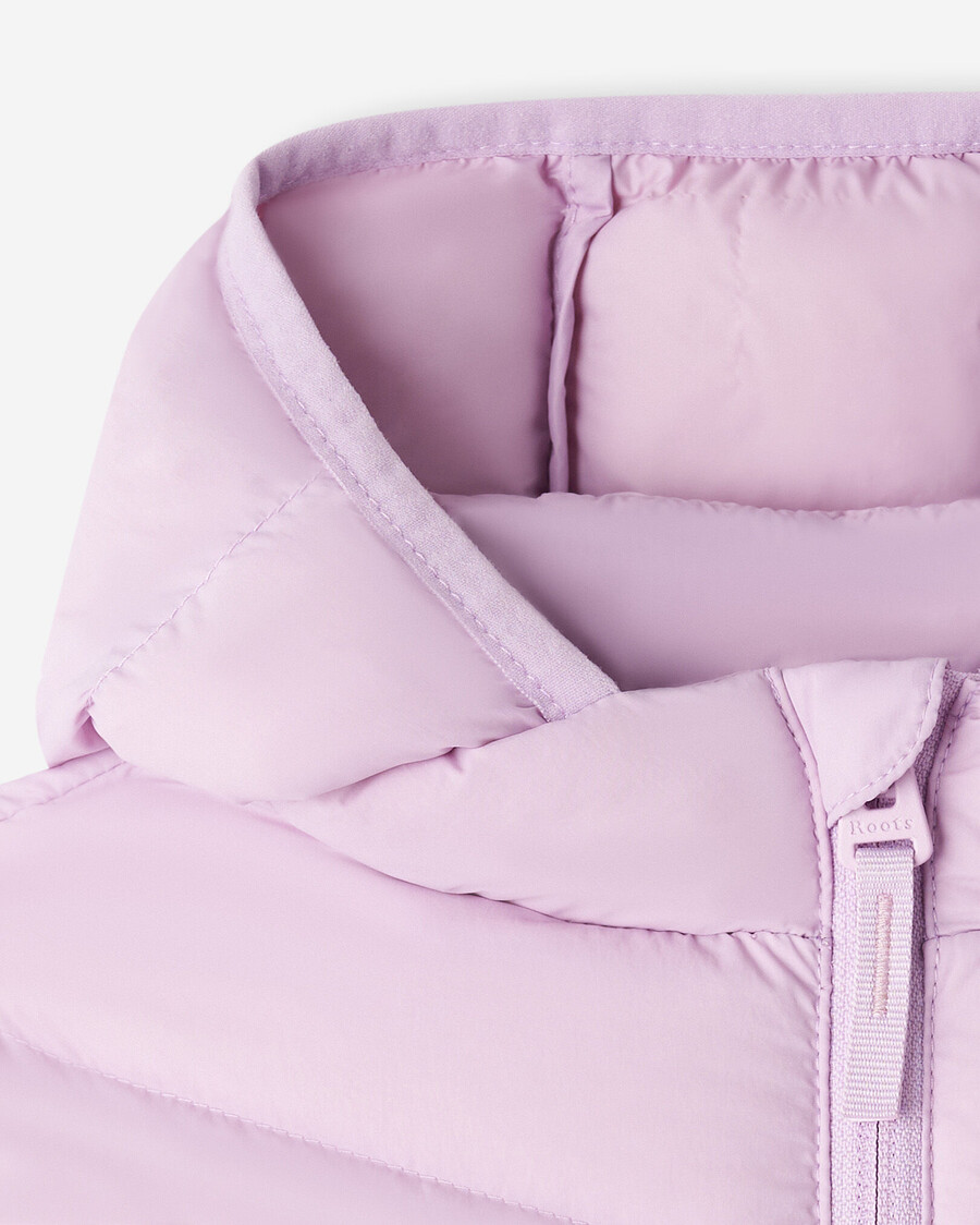 chaqueta plegable de plumón roots para niños pequeños