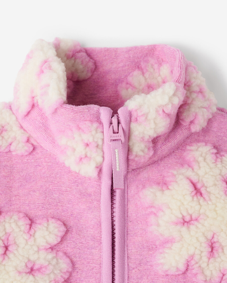 chaqueta de polar de piel de oveja creekside para niños pequeños