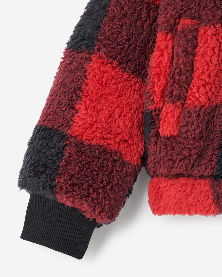 sudadera con capucha y cremallera completa de lana de oveja creekside para niños pequeños
