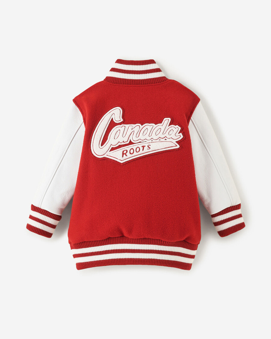 chaqueta universitaria canadiense para niños pequeños 2.0