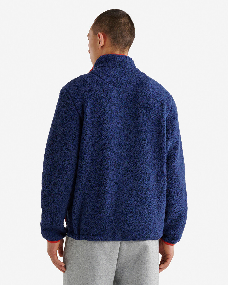 chaqueta de polar de piel de oveja alta