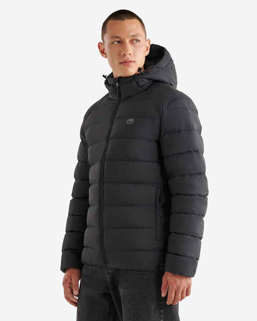 chaqueta plegable roots down