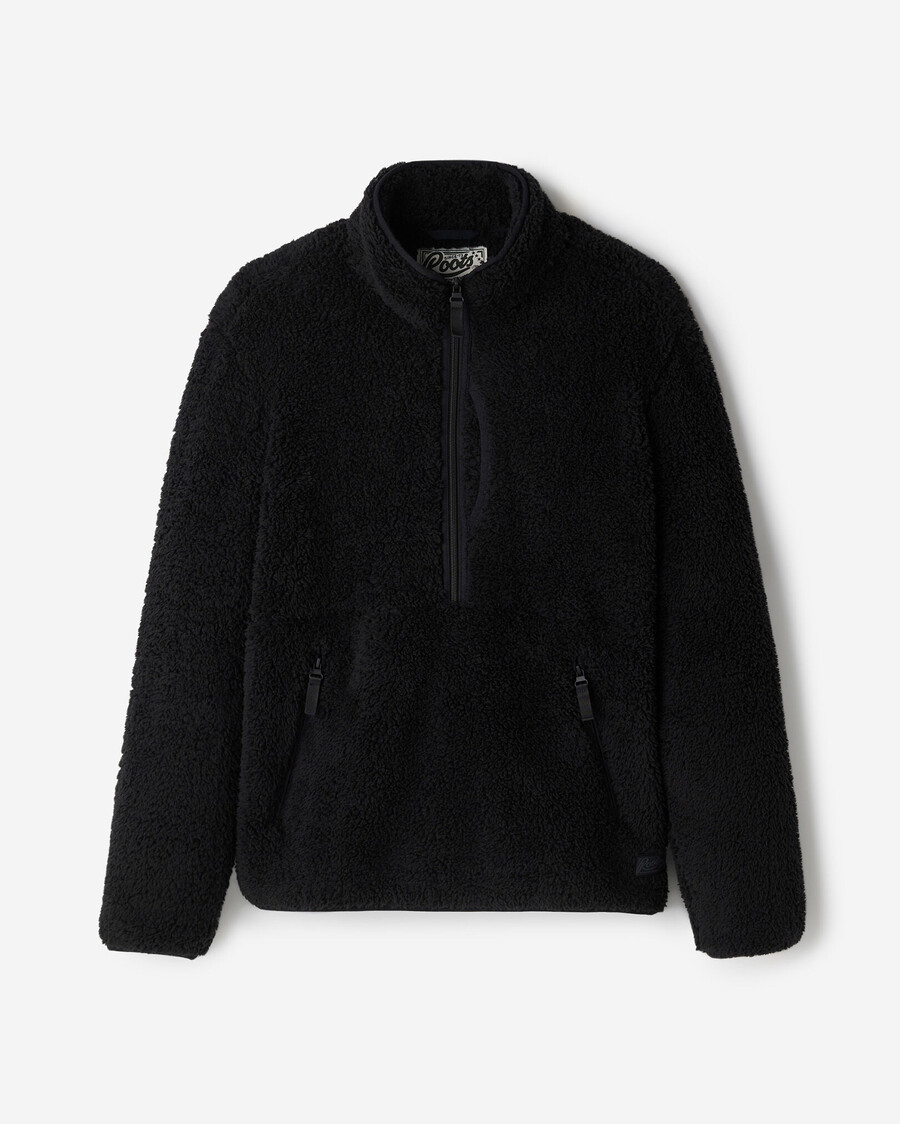 chaqueta de forro polar de piel de oveja creekside con media cremallera