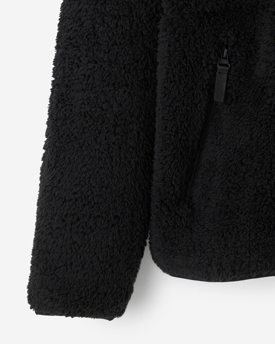 chaqueta de forro polar de piel de oveja creekside con media cremallera