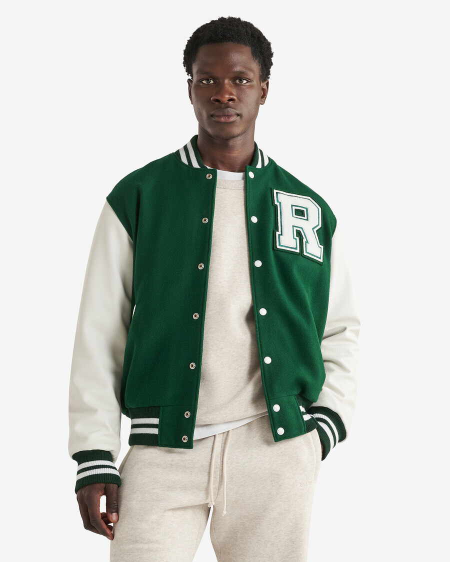 chaqueta universitaria vintage para hombre